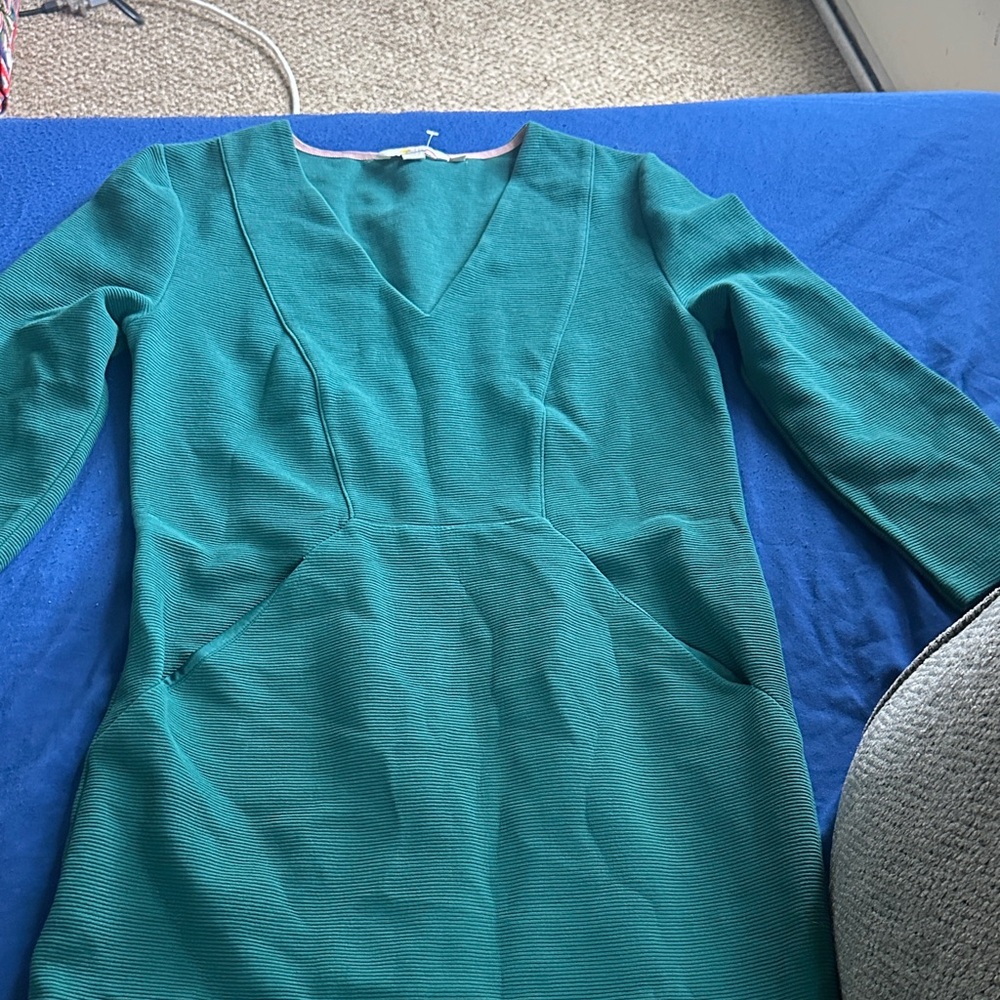 Teal Long Sleeve Dress